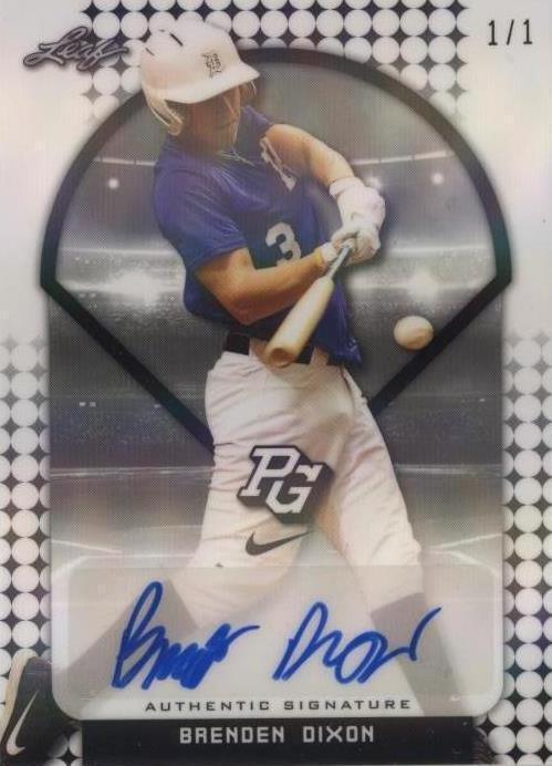 2018 Leaf Perfect Game National Showcase - Brenden Dixon #BA-BD1