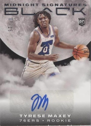2020-21 Panini Black - Tyrese Maxey #MID-MAX