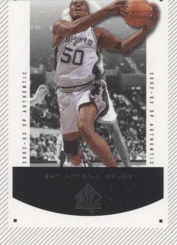 2002-03 SP Authentic - David Robinson #83