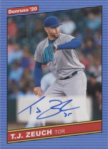 2020 Panini Donruss - T.J. Zeuch #86S-TZ
