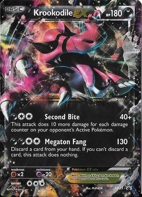 ポケモンカードEX JUMBO POKEMON XY XY25 KROOKODILE EX OVERSIZED HOLO PROMO CARD NM