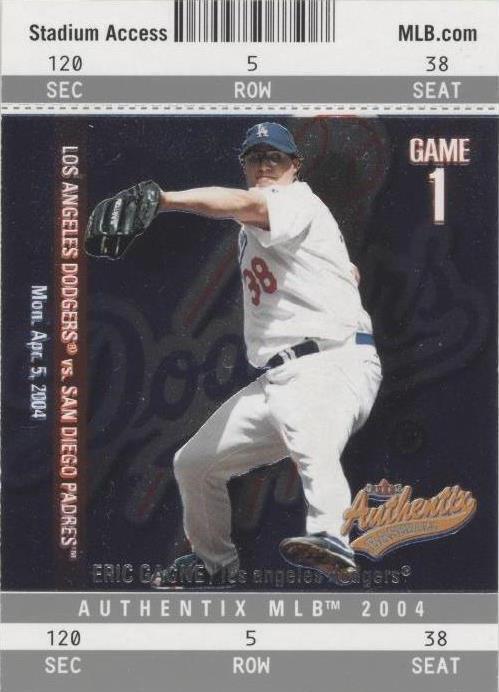 2004 Fleer Authentix - Eric Gagne #22