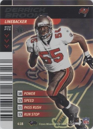 2001-02 NFL Showdown 1st Edition Derrick Brooks #418