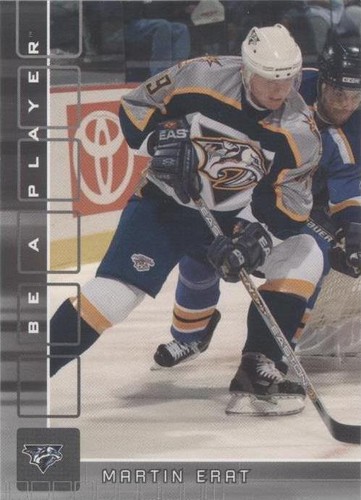 2001-02 In the Game Be A Player Memorabilia - Martin Erat #310