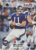 1992 Sport Decks Team NFL Star Cards Playing Cards Phil Simms #2S