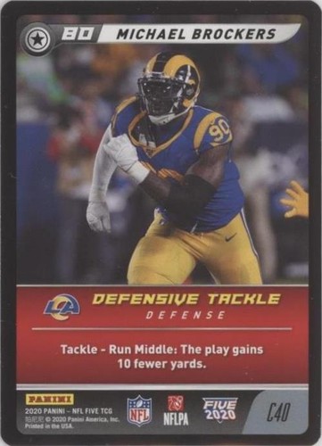 2020 Panini NFL Five TCG Michael Brockers #C40