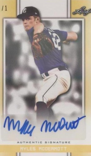 2019 Leaf Perfect Game National Showcase - Myles Mcdermott #BA-MM1