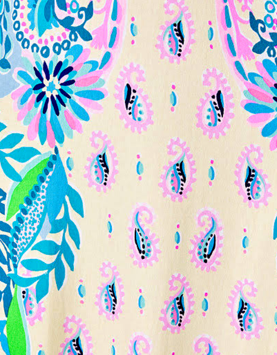 Pre-owned Lilly Pulitzer Size 10 Ambria Maxi Dress Haute Cature Macadamia Htf? In Multicolor