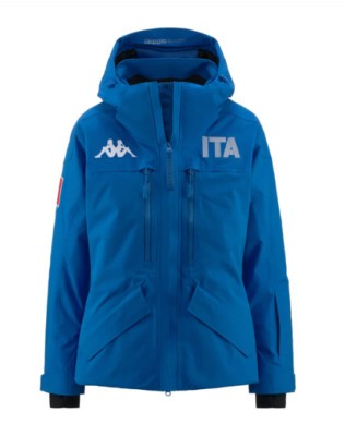 KAPPA 6CENTO 604F ITA GIACCA ITALIA SCI DONNA NEVE  331J2DW X7F BLUE BRILLIANT