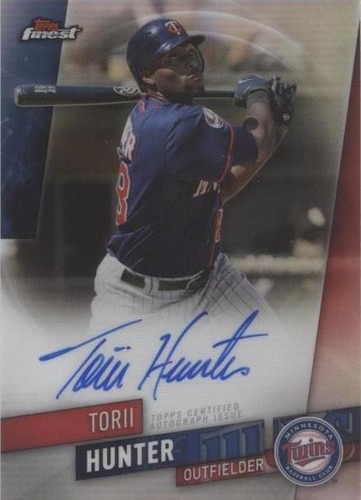 2019 Topps Finest - Torii Hunter #FA-THU