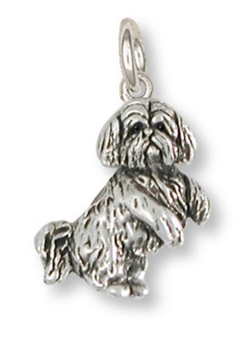 アクセサリー TSY CHARM Shih Tzu Charm Handmade Silver Shih Tzu Jewelry S20-C | eBay