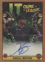 2022 Bowman Chrome - Kahlil Watson #CLMA-KW