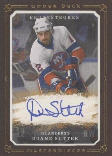 2008-09 Upper Deck Masterpieces - Duane Sutter #MB-DU