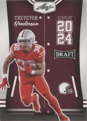 2023 Leaf Draft Treveyon Henderson #81