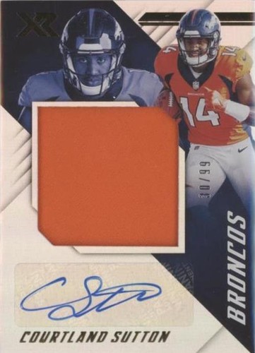 2018 Panini XR Courtland Sutton #RJA8