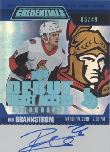 2019-20 Upper Deck Credentials - Erik Brannstrom #RTAAV-EB
