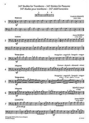 347 Studies for Trombone