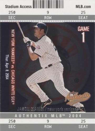 2004 Fleer Authentix - Jason Giambi #19