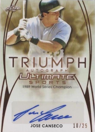 2019 Leaf Ultimate Sports - Jose Canseco #UT-JC1