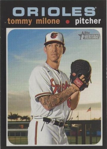 2020 Topps Heritage High Number - Tommy Milone #696