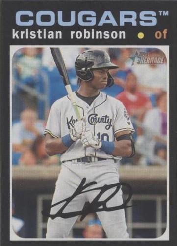 2020 Topps Heritage Minor League Edition - Kristian Robinson #116