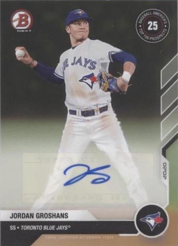 2020-21 Bowman Next Topps Now Baseball America Top 100 Prospects - Jordan Groshans #BA-6A
