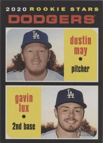 2020 Topps Heritage - Dustin May Gavin Lux #188