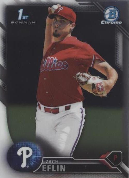 2016 Bowman Chrome - Zach Eflin #BCP217