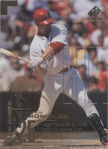 1999 SP Authentic - Mark McGwire #HR60