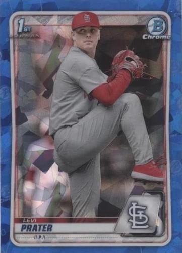 2020 Bowman Chrome Draft Sapphire Edition - Levi Prater #BD-125