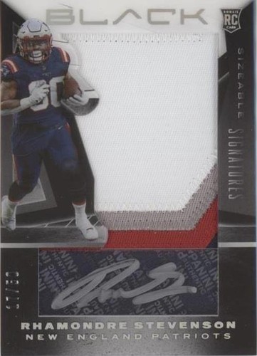 2021 Panini Black Rhamondre Stevenson #SRJ-RS