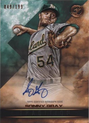 2016 Topps Legacies of Baseball - Sonny Gray #TRA-SG