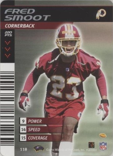2001-02 NFL Showdown 1st & Goal Fred Smoot #118