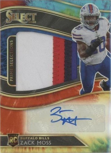 2020 Panini Select Zack Moss #PSS-ZMO