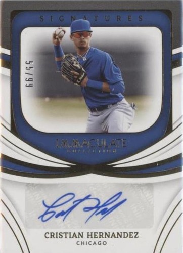 2022 Panini Immaculate Collection - Cristian Hernandez #IS-CH
