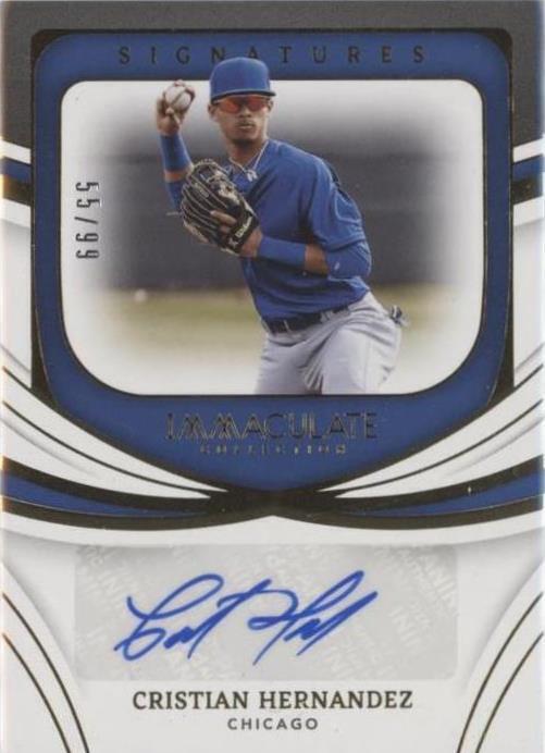 2022 Panini Immaculate Collection - Cristian Hernandez #IS-CH