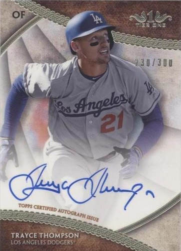 2017 Topps Tier One - Trayce Thompson #BOA-TTH