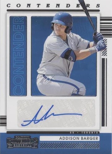 2021 Panini Contenders - Addison Barger #CA-AB