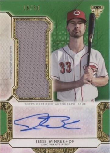 2018 Topps Triple Threads - Jesse Winker #UAJR-JW