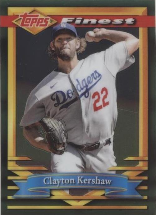 10枚限定 2017 Topps FINEST KERSHAW 直筆サインカード カーショー 