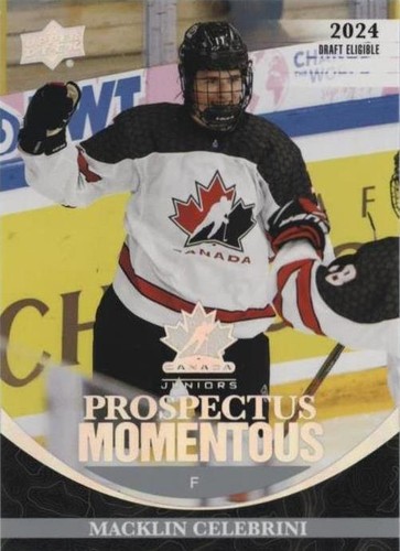 2023 Upper Deck Team Canada Juniors - Macklin Celebrini #PM-8