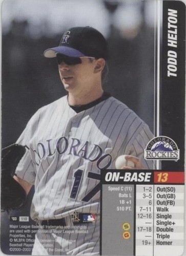 2003 MLB Showdown - Todd Helton #110