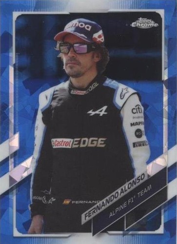 2021 Topps Chrome Sapphire Edition Formula 1 - Fernando Alonso #38