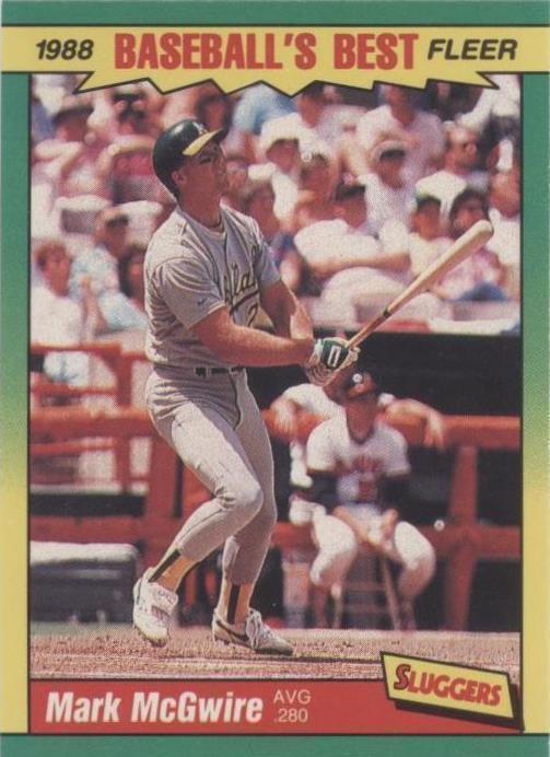 Fleer Baseball's Best Sluggers vs. Pitchers 1988 - Mark McGwire #27