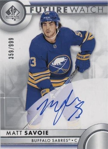 2023-24 Sp Authentic - Matthew Savoie #159