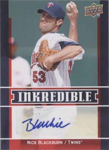 2009 Upper Deck - Nick Blackburn #INK-NB