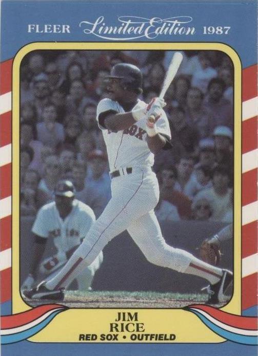 Fleer 1987 edición limitada superestrellas de béisbol - Jim Rice #35