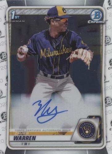 2020 Bowman Draft - Zavier Warren #CDA-ZW