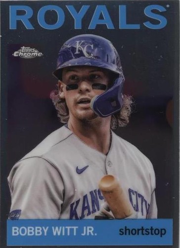 2023 Topps Chrome Lids Mitchell & Ness - Bobby Witt Jr. #64-3