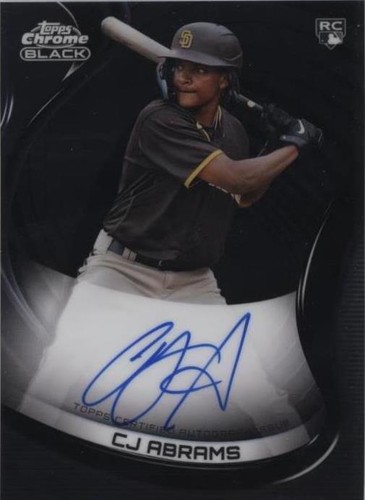 2022 Topps Chrome Black - C.J. Abrams #CBA-CA